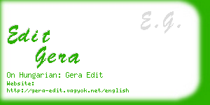 edit gera business card